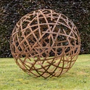 Boule en acier Corten