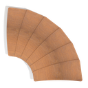 Chemin Linéa courbe 15°