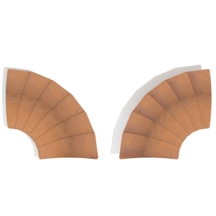 Chemin Linéa courbe 15°